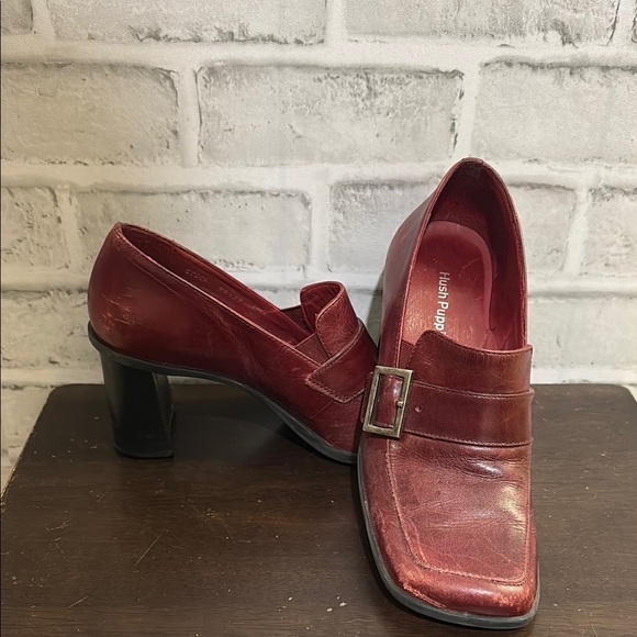 Hush Puppies Burgundy Leather Pumps, size 6M - Picture 1 of 8